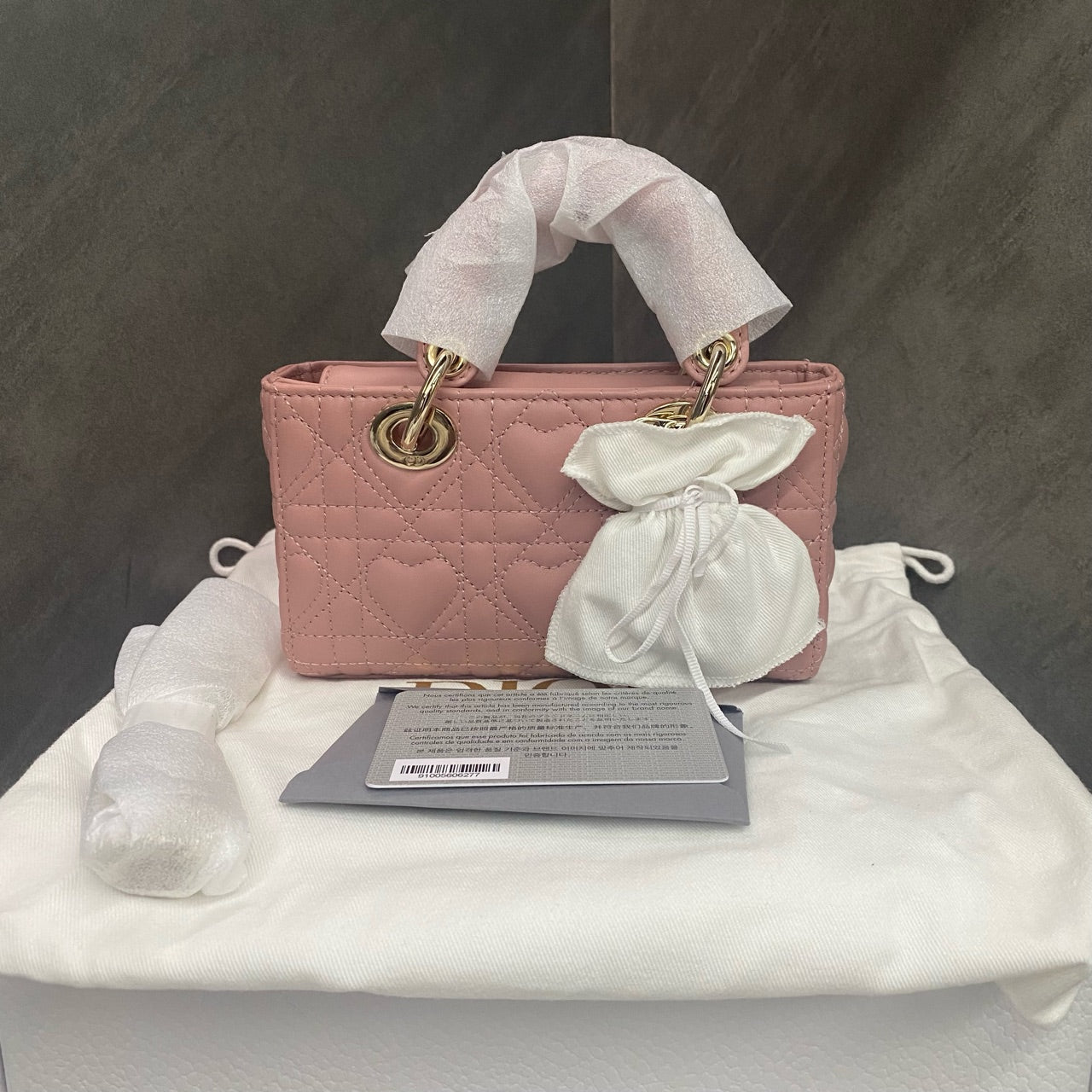 Dior lady dior shoulder bag Joy mini pink