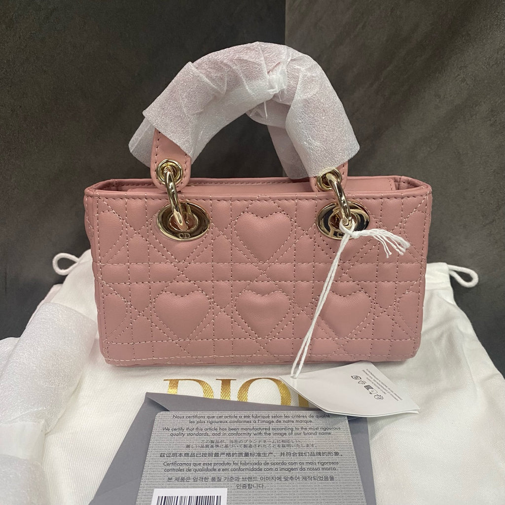 Dior lady dior shoulder bag Joy mini pink