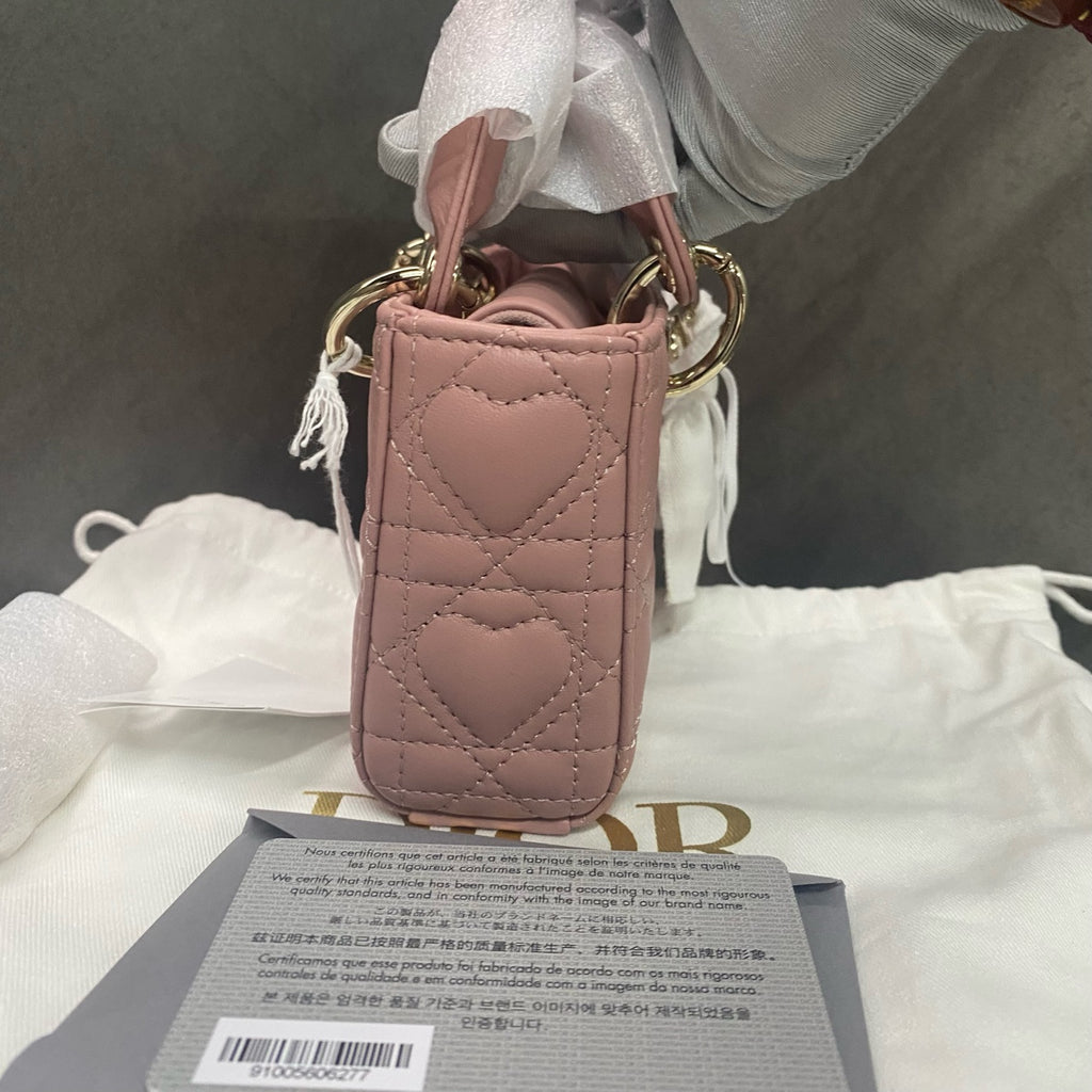 Dior lady dior shoulder bag Joy mini pink