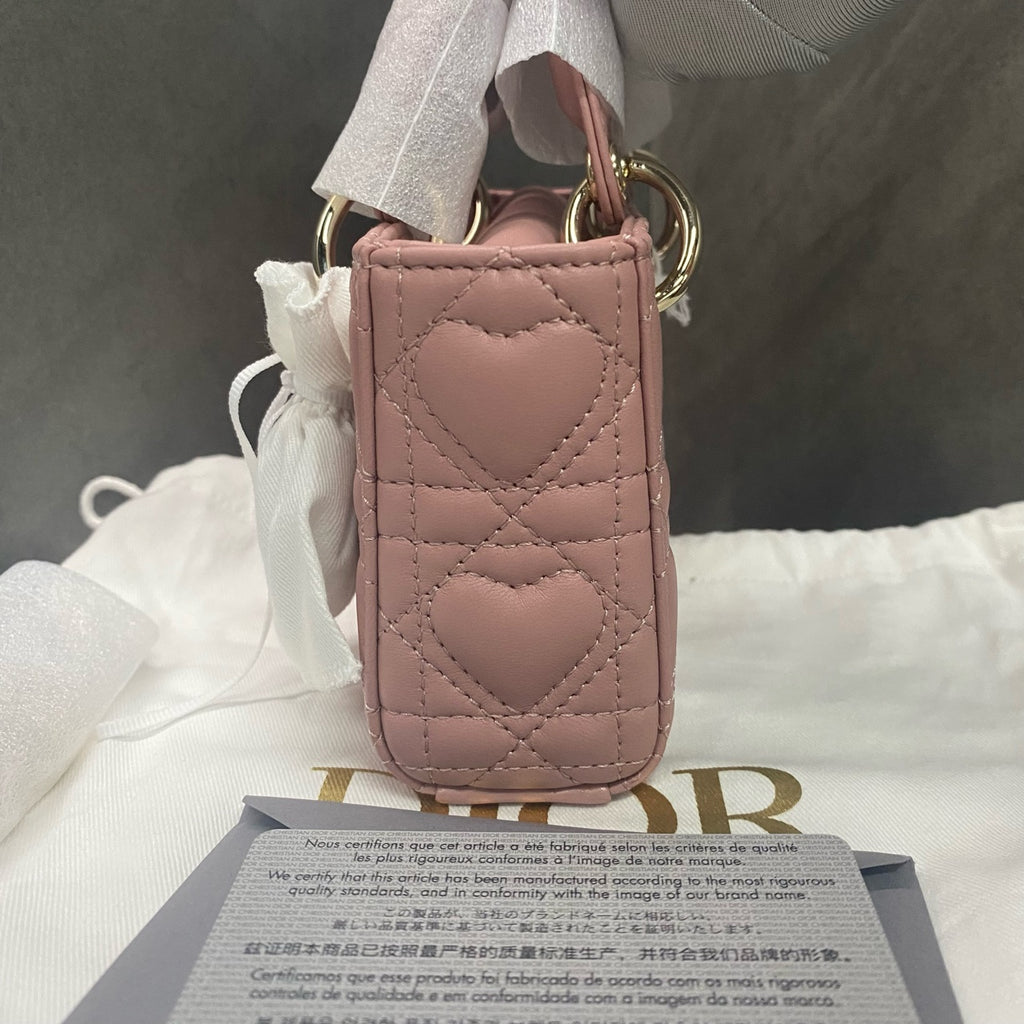 Dior lady dior shoulder bag Joy mini pink