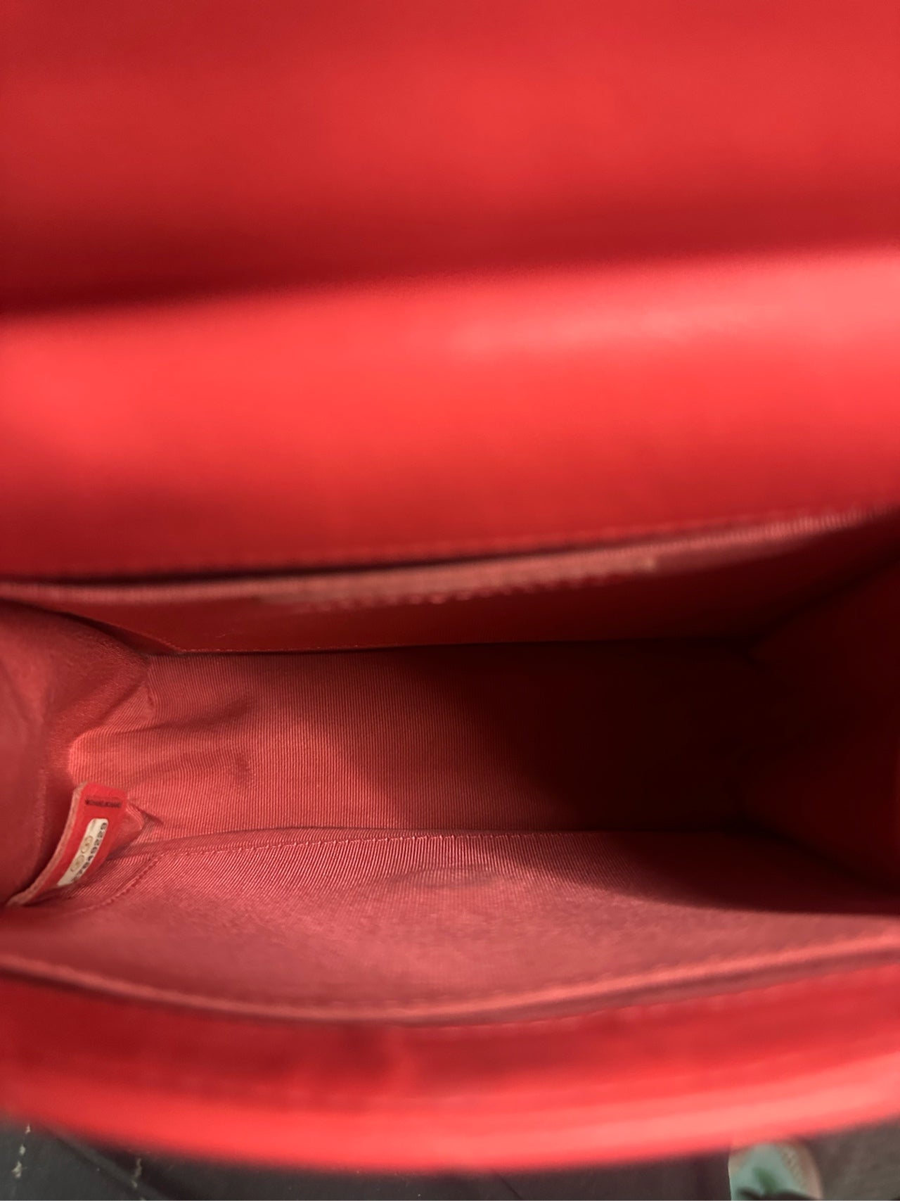 Chanel Classic Flap Vertical version sheepskin with pearl red