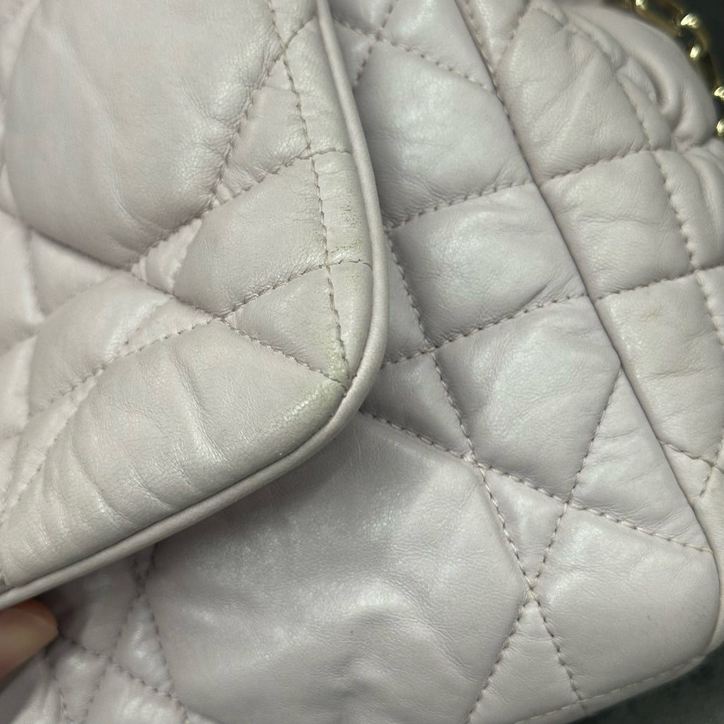 Dior Cloud Bag sheepskin offwhite
