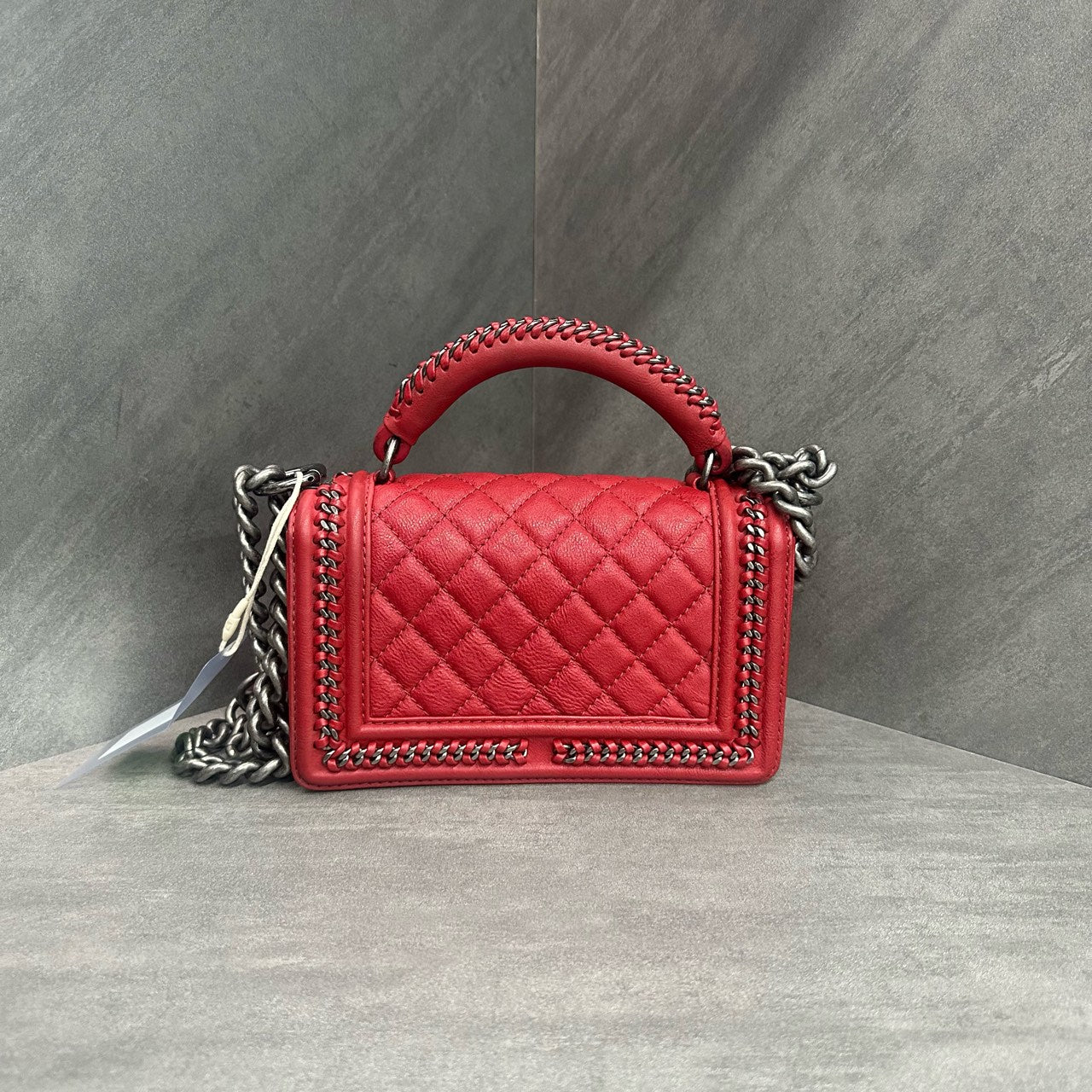 Chanel leboy Court Series cowhide small size red