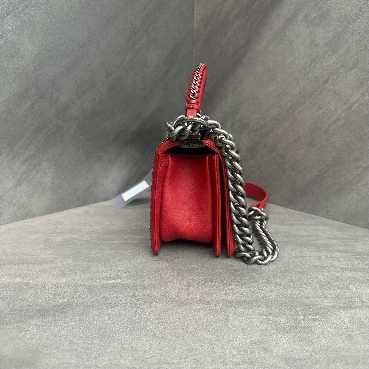 Chanel leboy Court Series cowhide small size red
