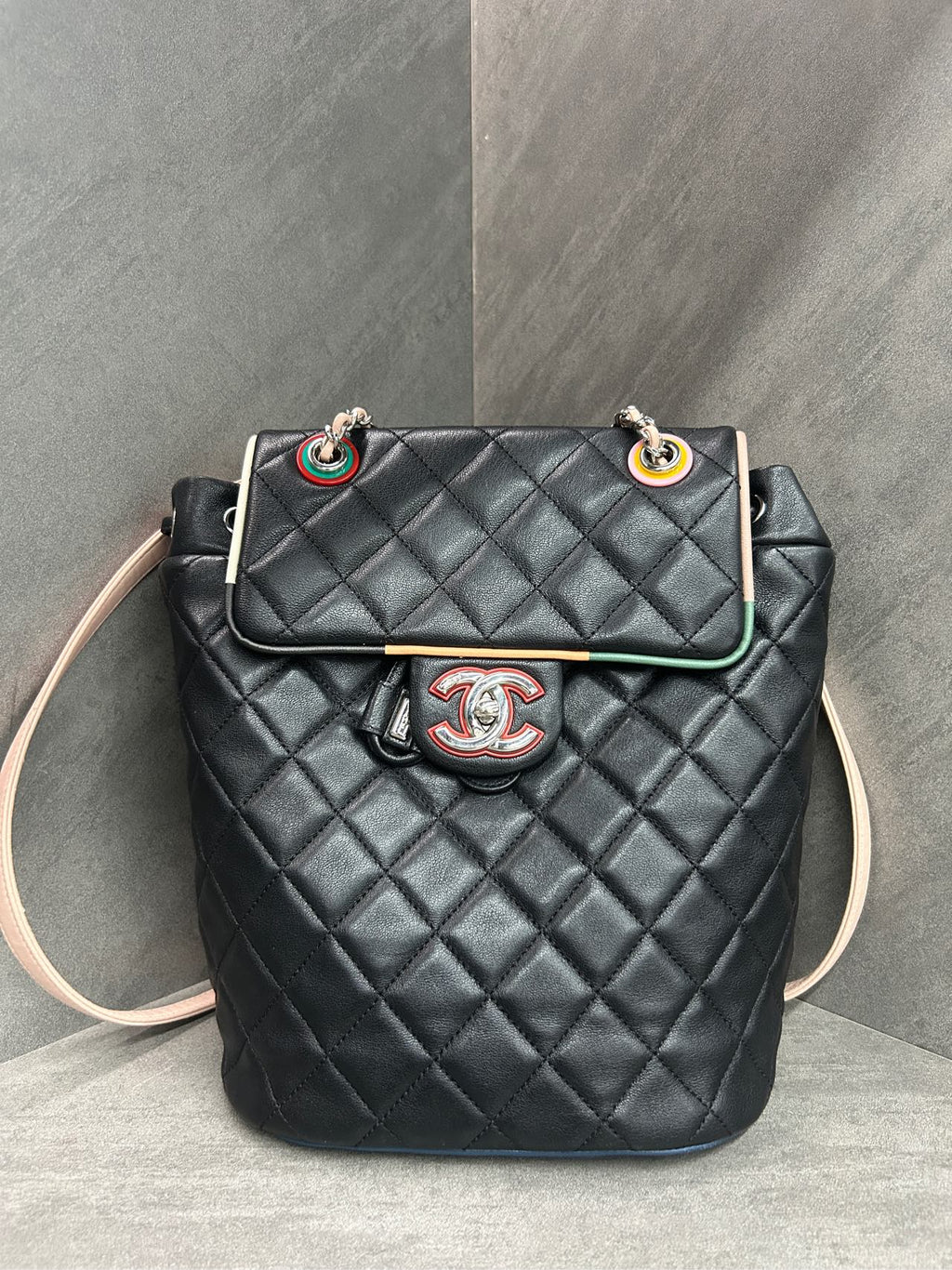 Chanel backpack Salzburg Three-color combination