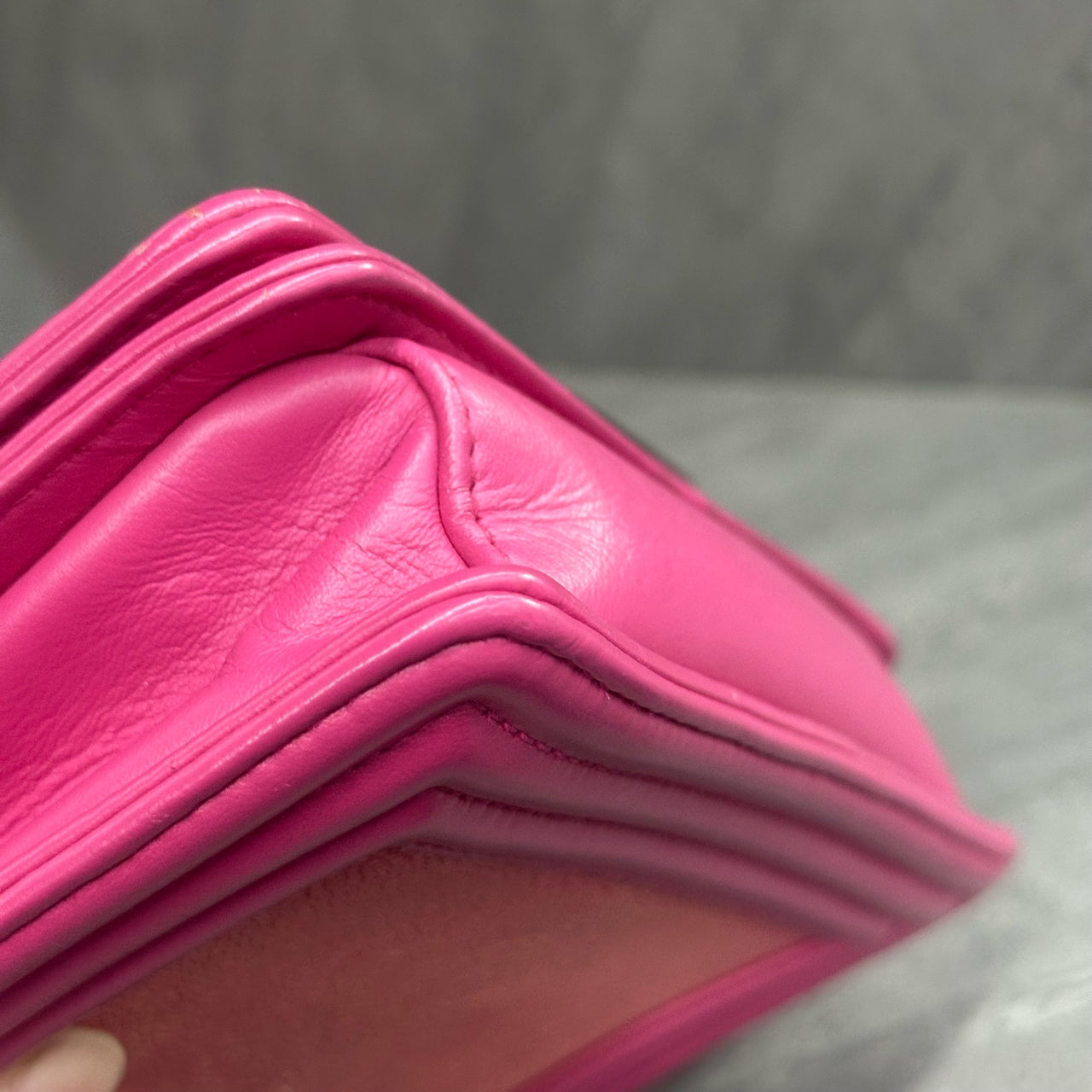 Chanel leboy fish skin small size pink