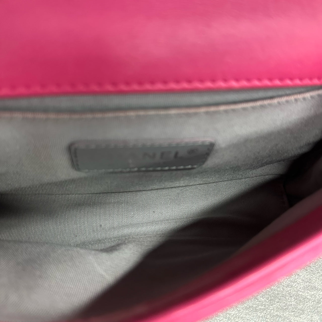 Chanel leboy fish skin small size pink