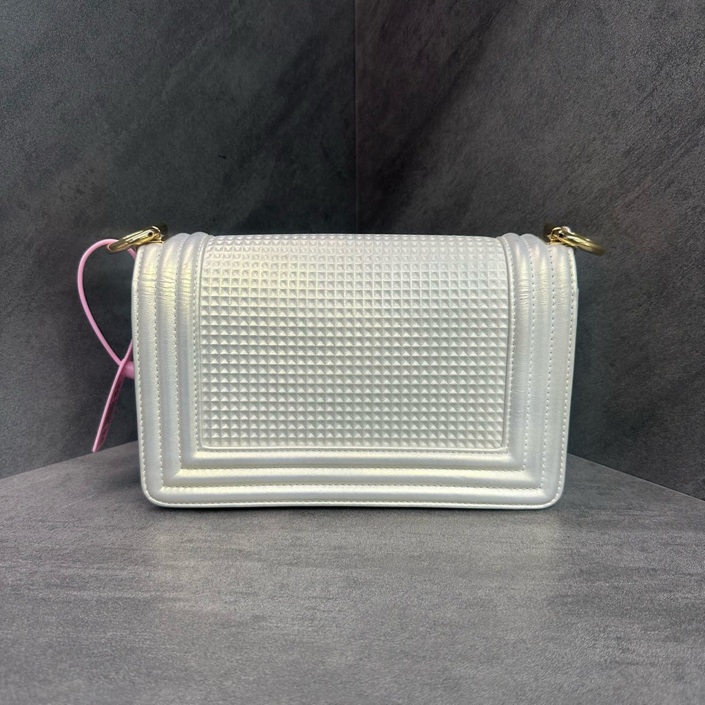 Chanel leboy technology fabric small size white