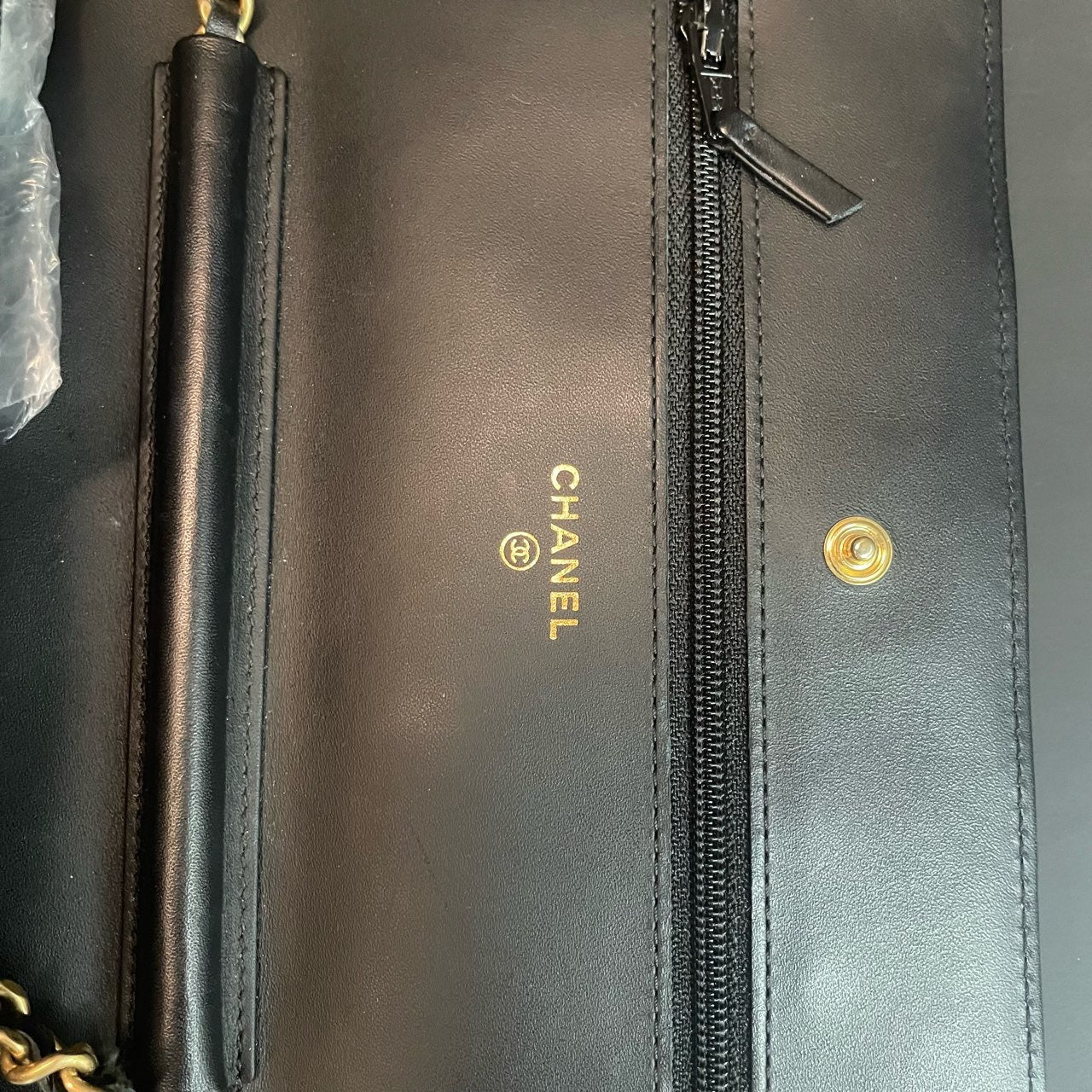 Chanel 2.55 cowhide Badge Series balck-gold