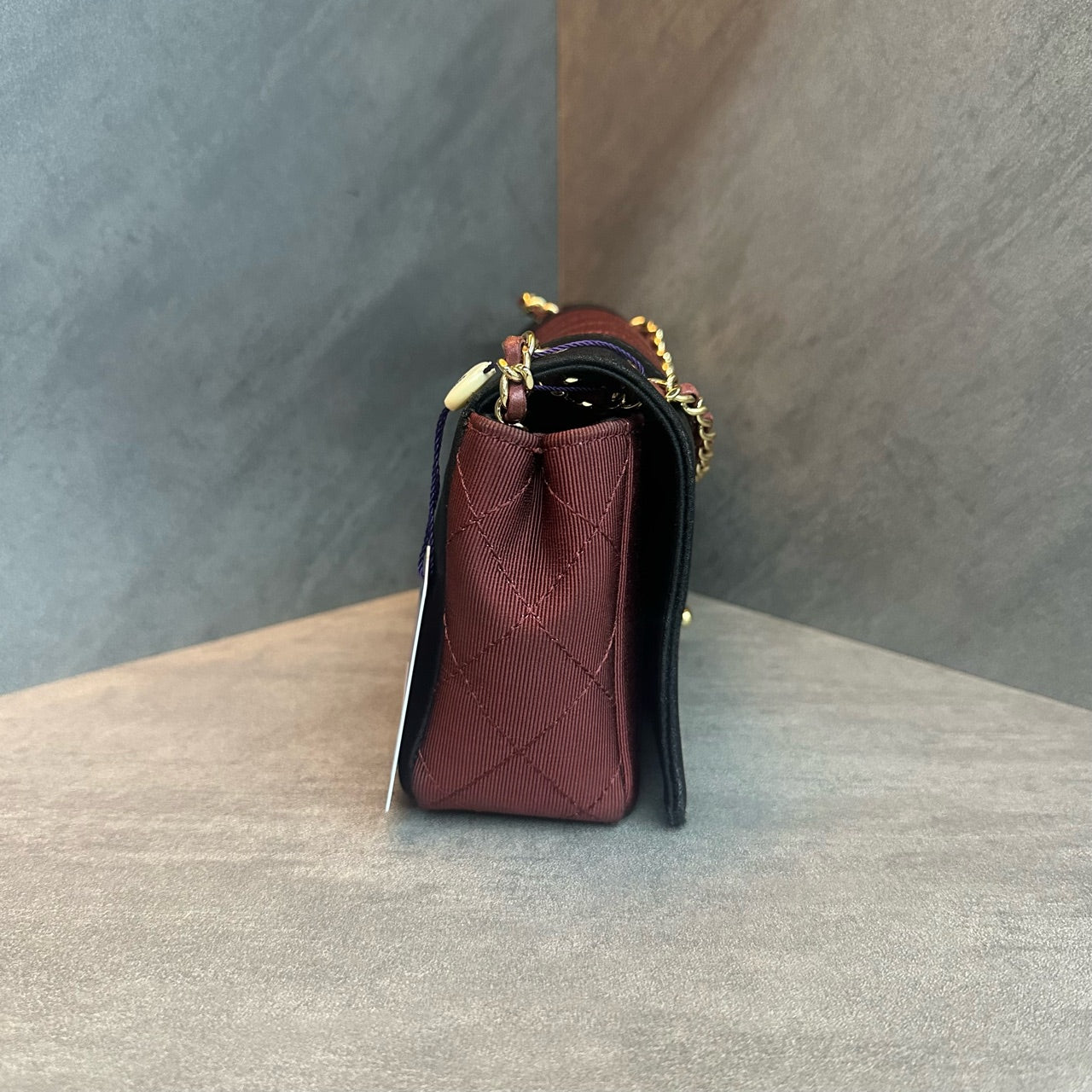 Chanel leboy Season series middle size black with red