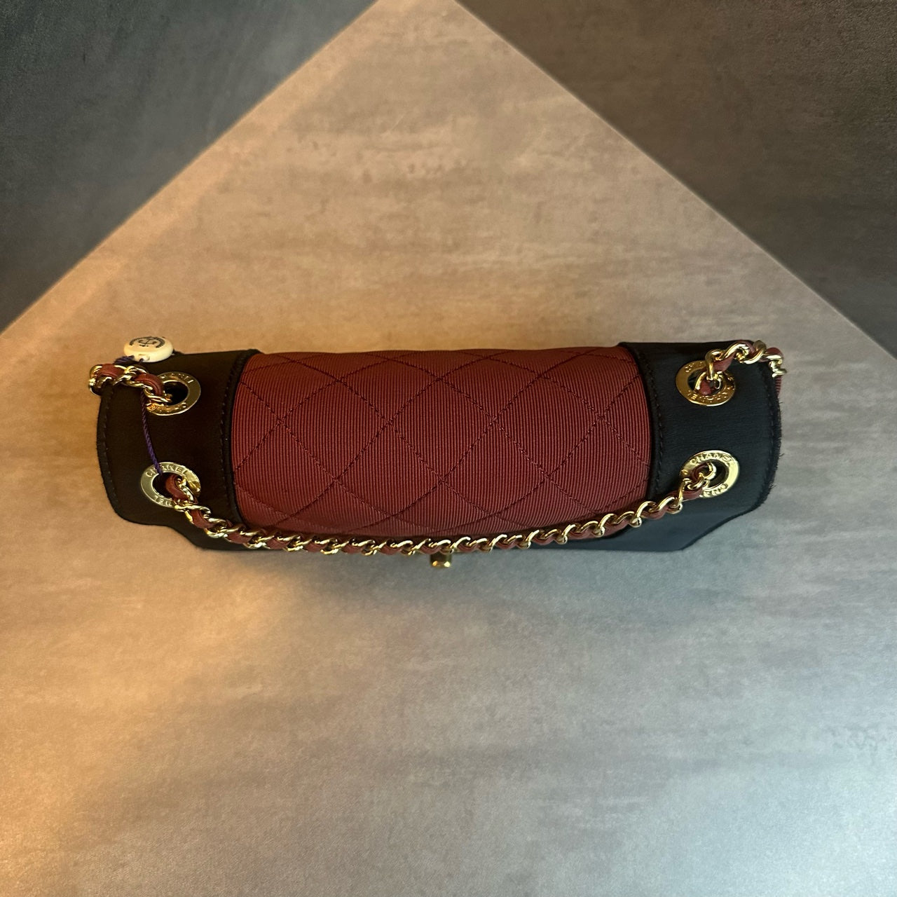 Chanel leboy Season series middle size black with red