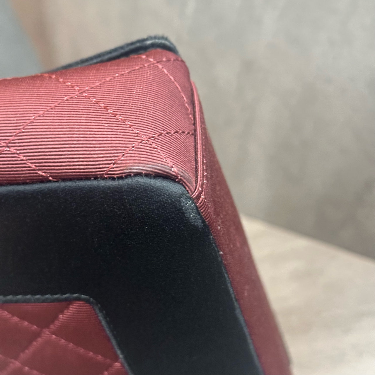 Chanel leboy Season series middle size black with red