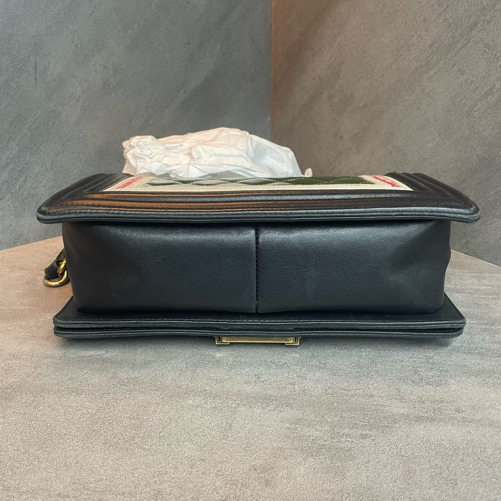 Chanel leboy limited edition green with black