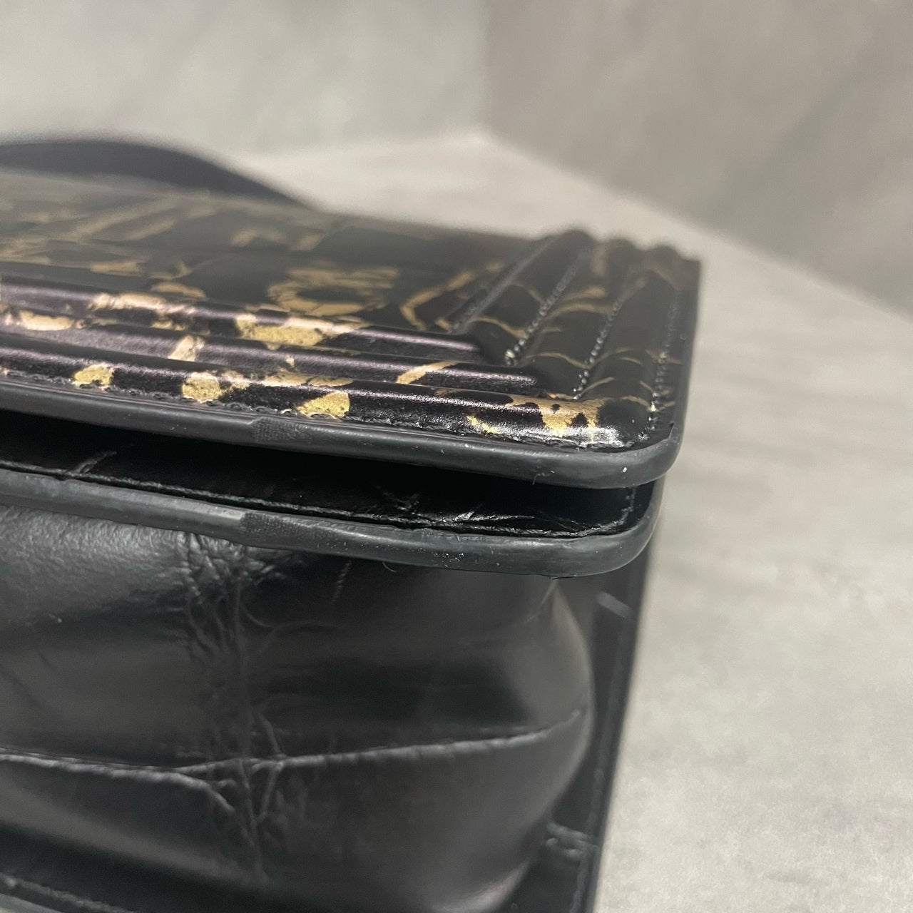Chanel leboy Egypt series limited edition middle size black gold