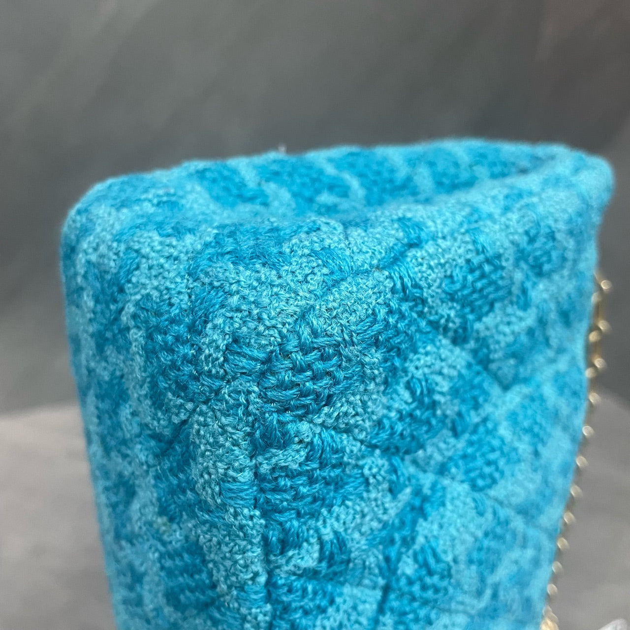 Chanel 2.55 Flap woolen fabric Blue&nbsp;