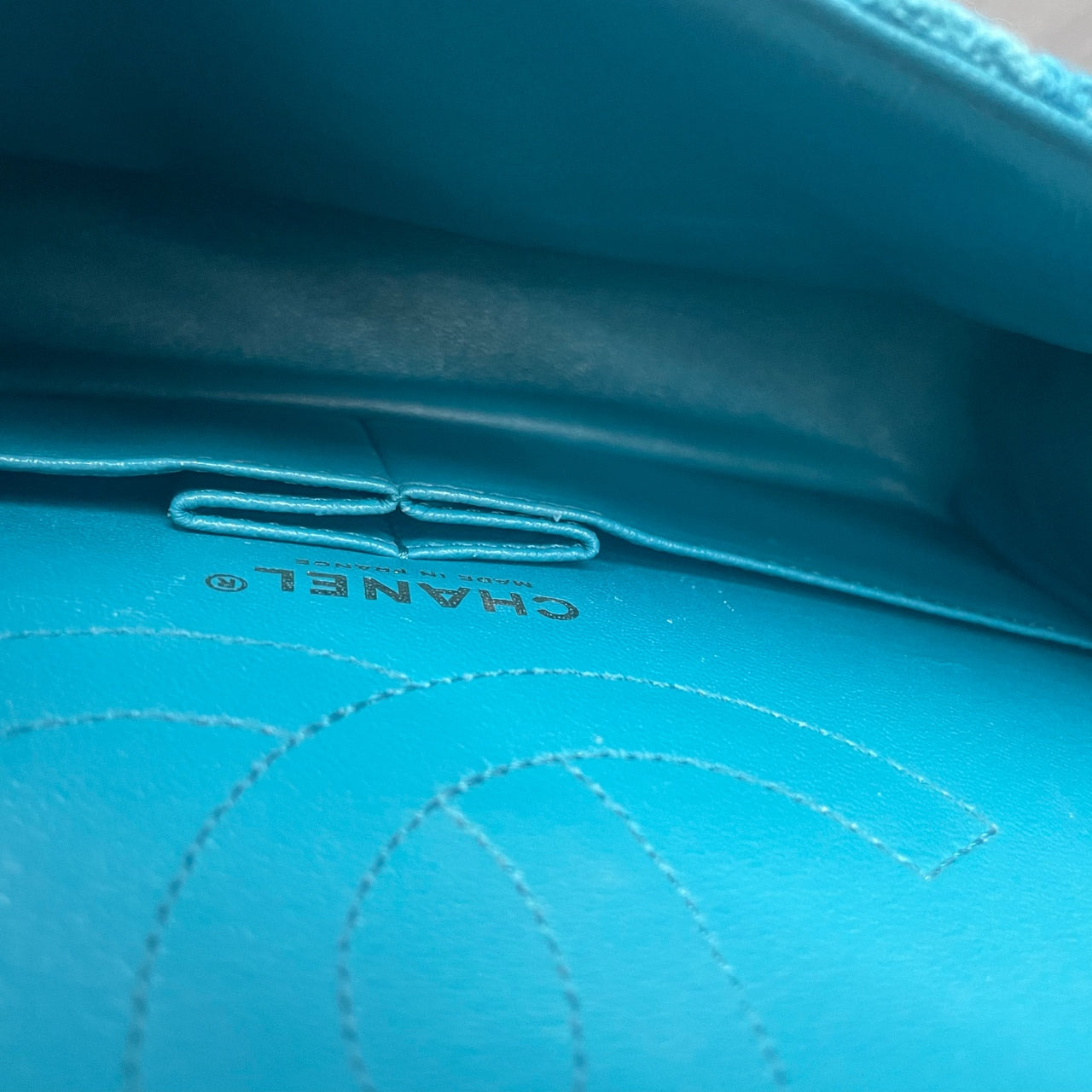 Chanel 2.55 Flap woolen fabric Blue&nbsp;