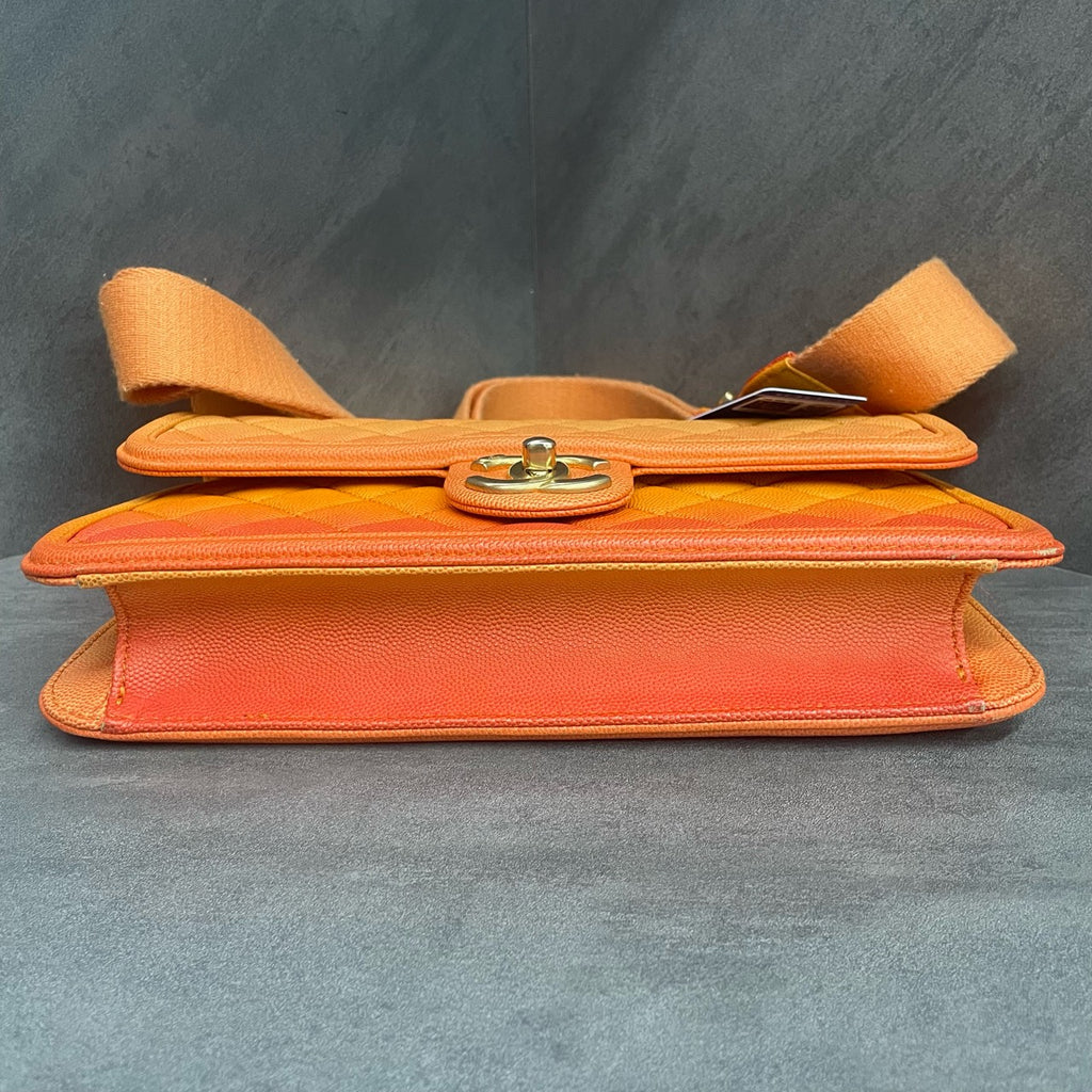 Chanel Flap Gradient orange Limited edition
