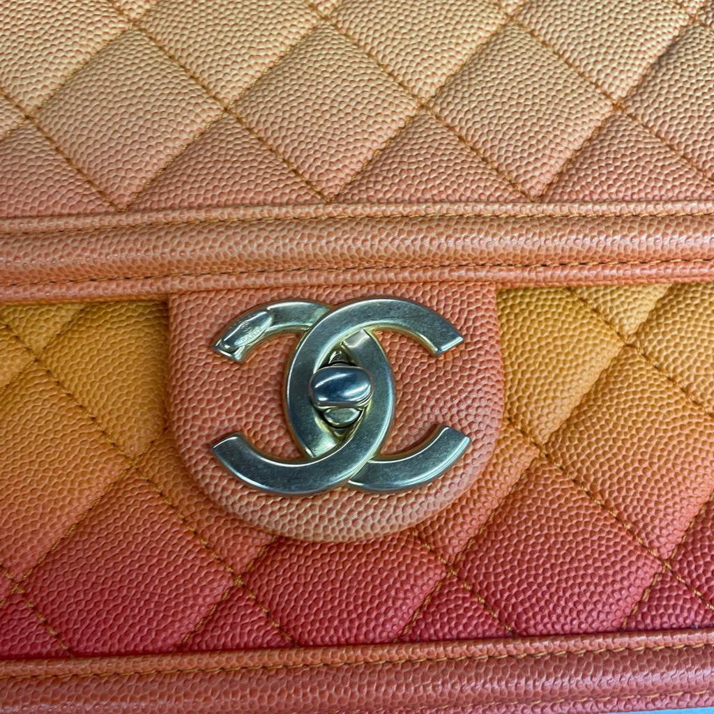 Chanel Flap Gradient orange Limited edition