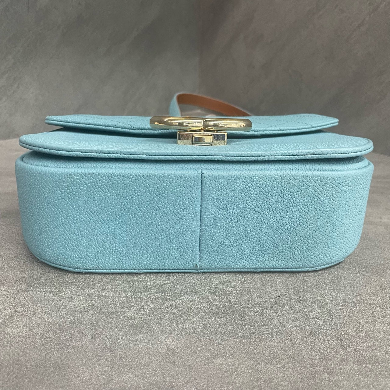 Chanel Cuba series Lychee pattern light blue