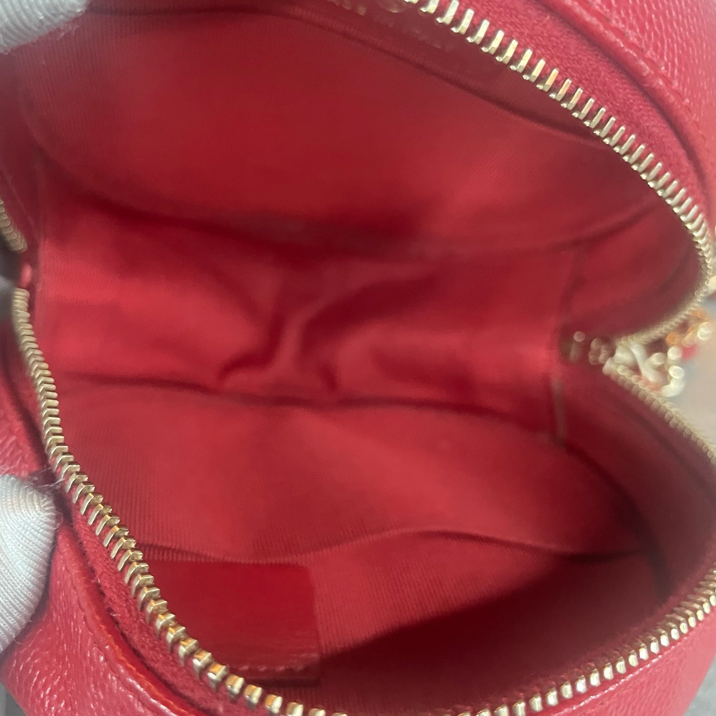Chanel Round cake bun lychee pattern red