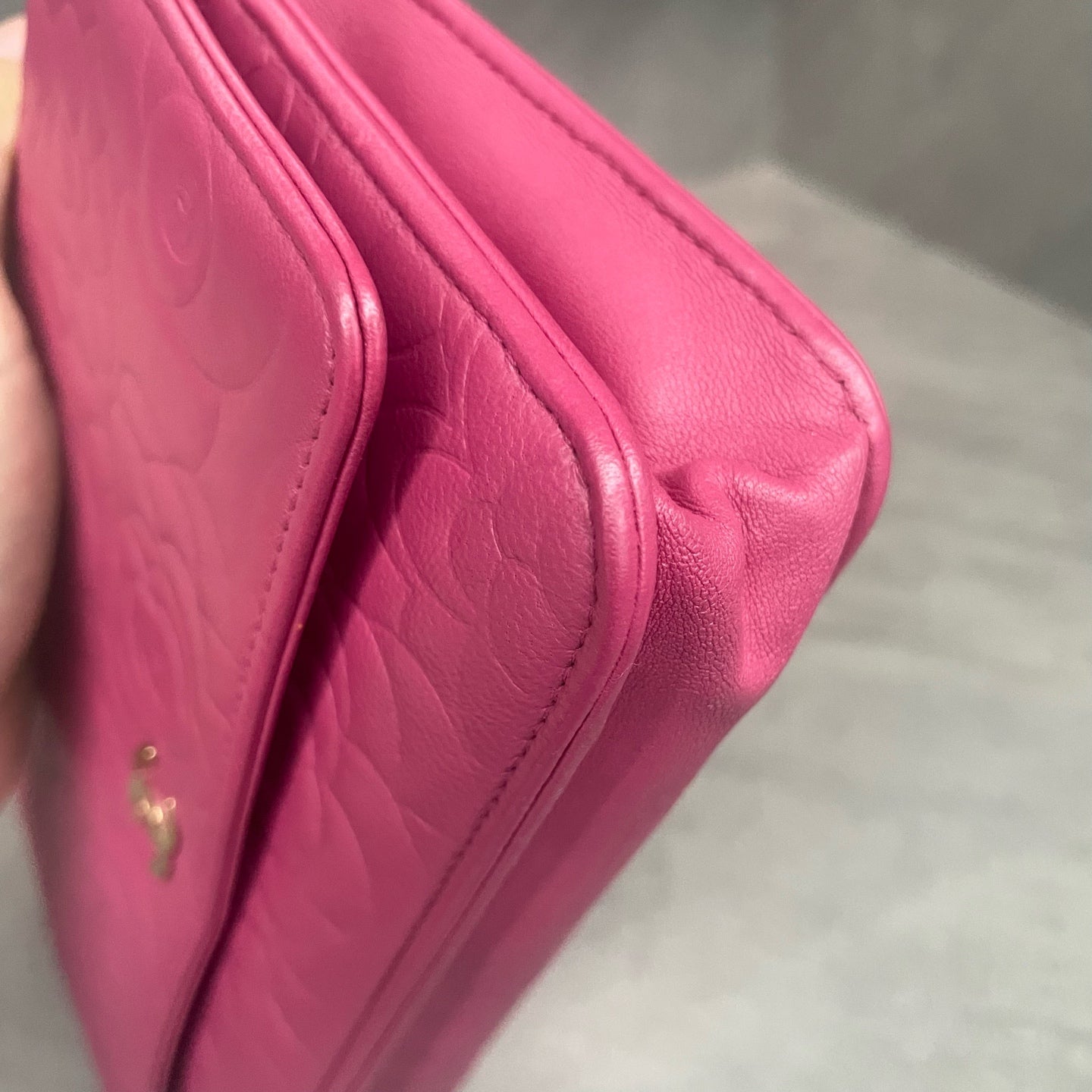 Chanel Camellia series woc pink