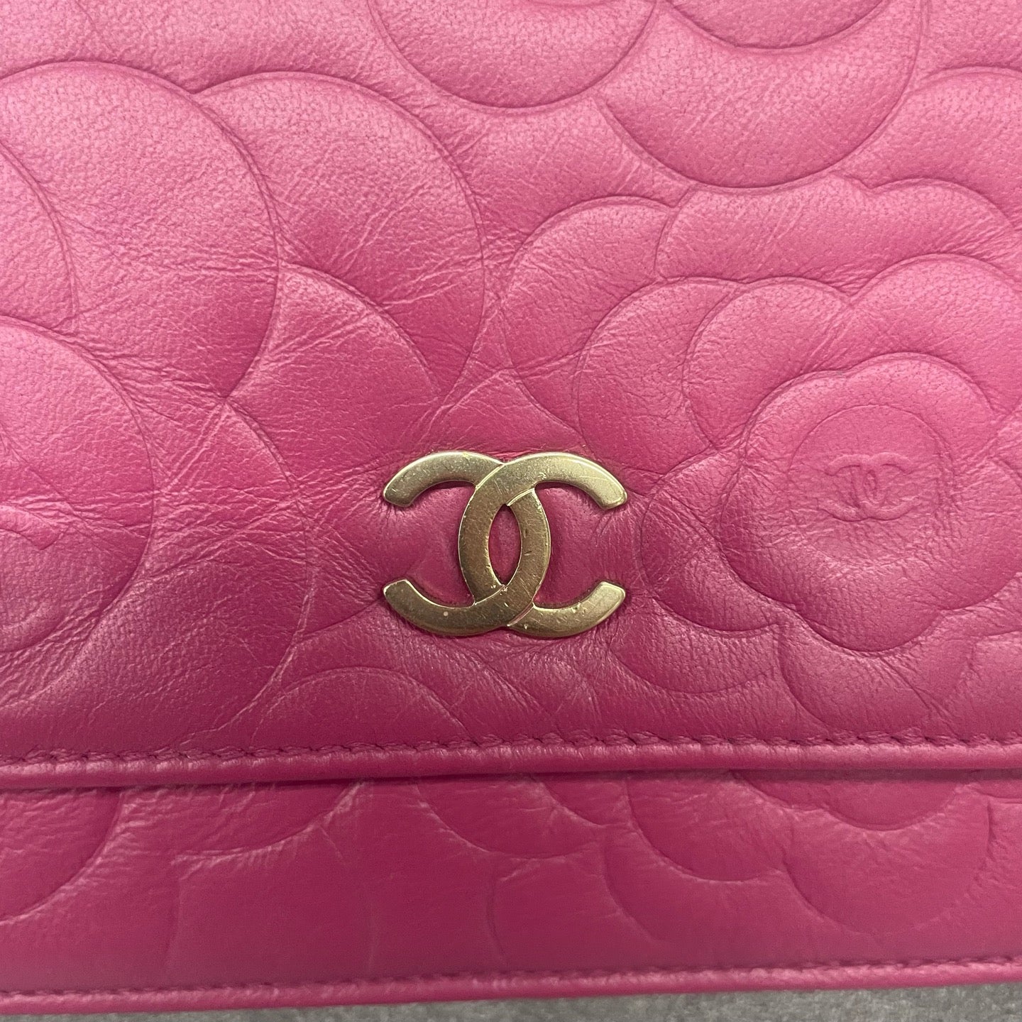 Chanel Camellia series woc pink