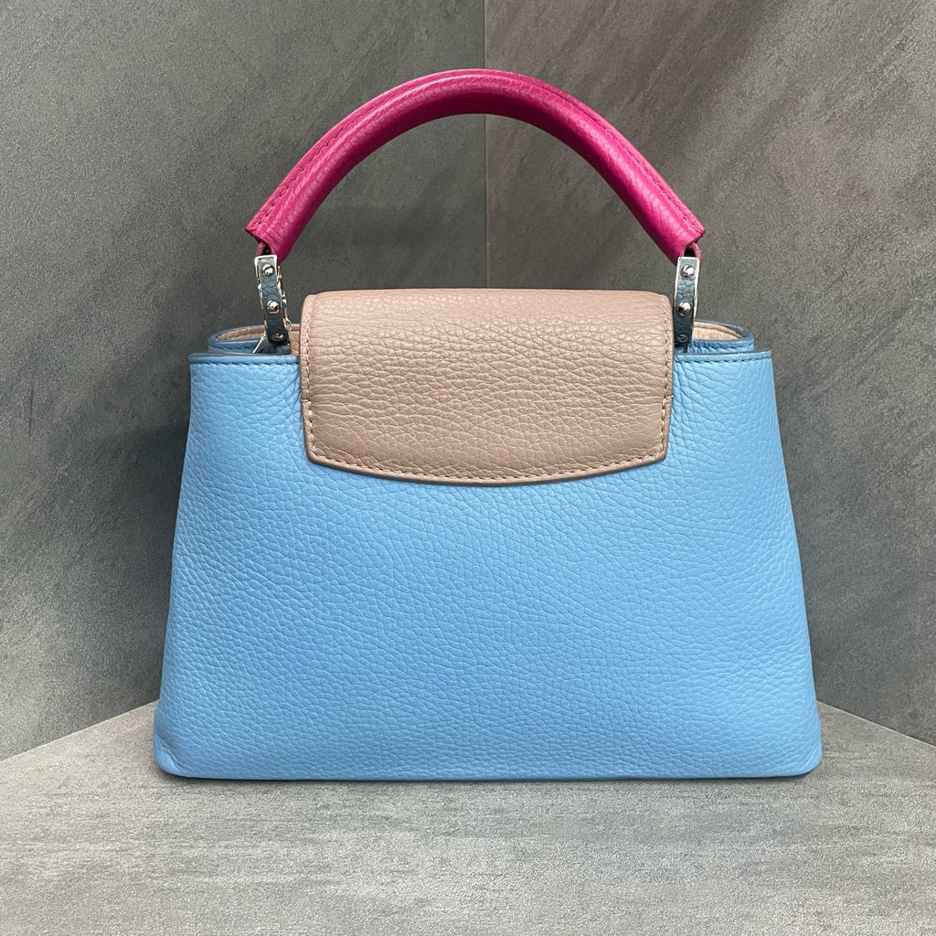 Louis Vuitton Capucines BB Blue with offwhite