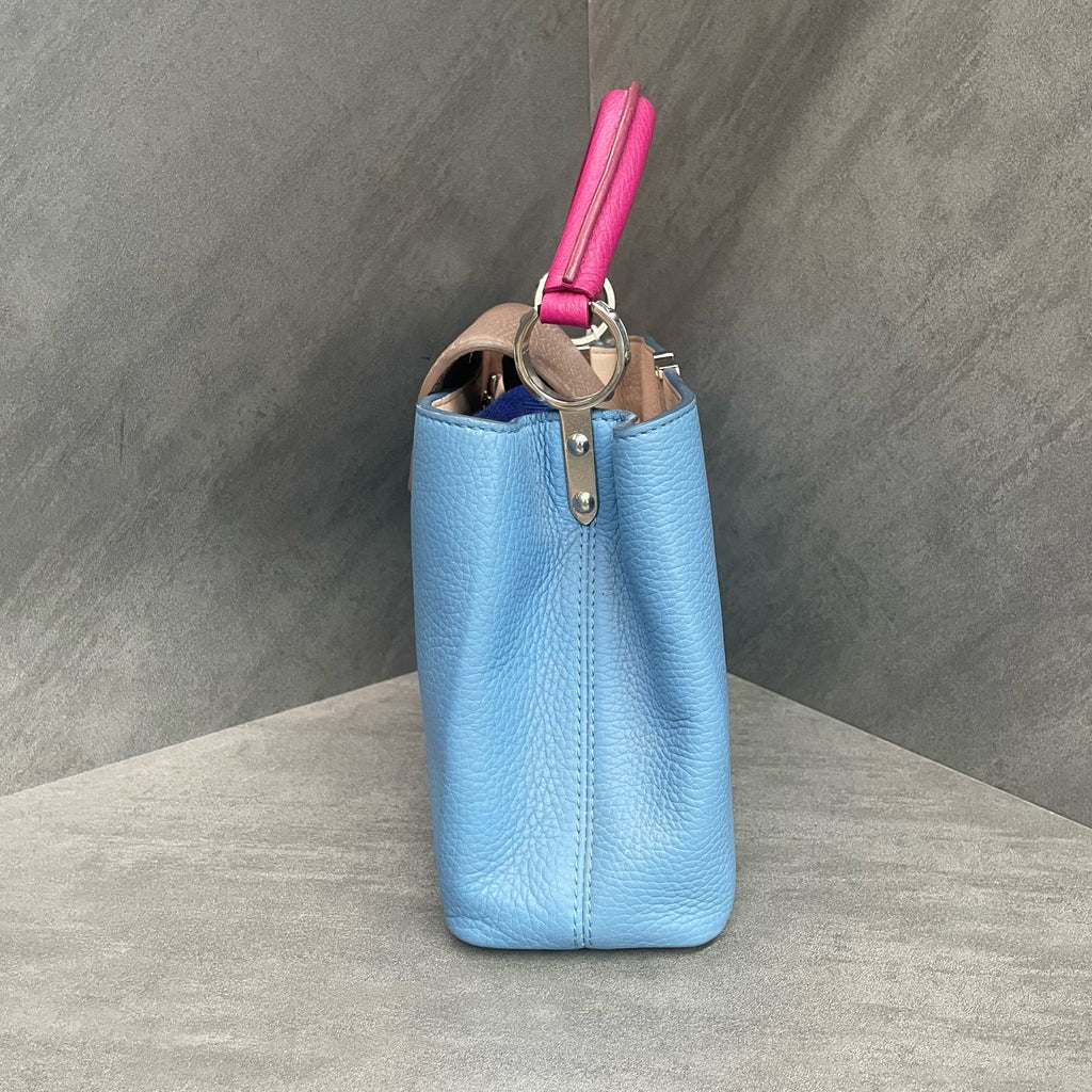 Louis Vuitton Capucines BB Blue with offwhite