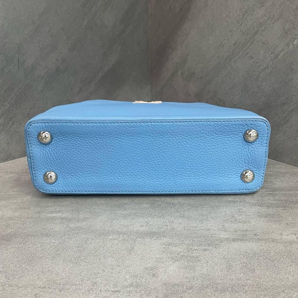 Louis Vuitton Capucines BB Blue with offwhite