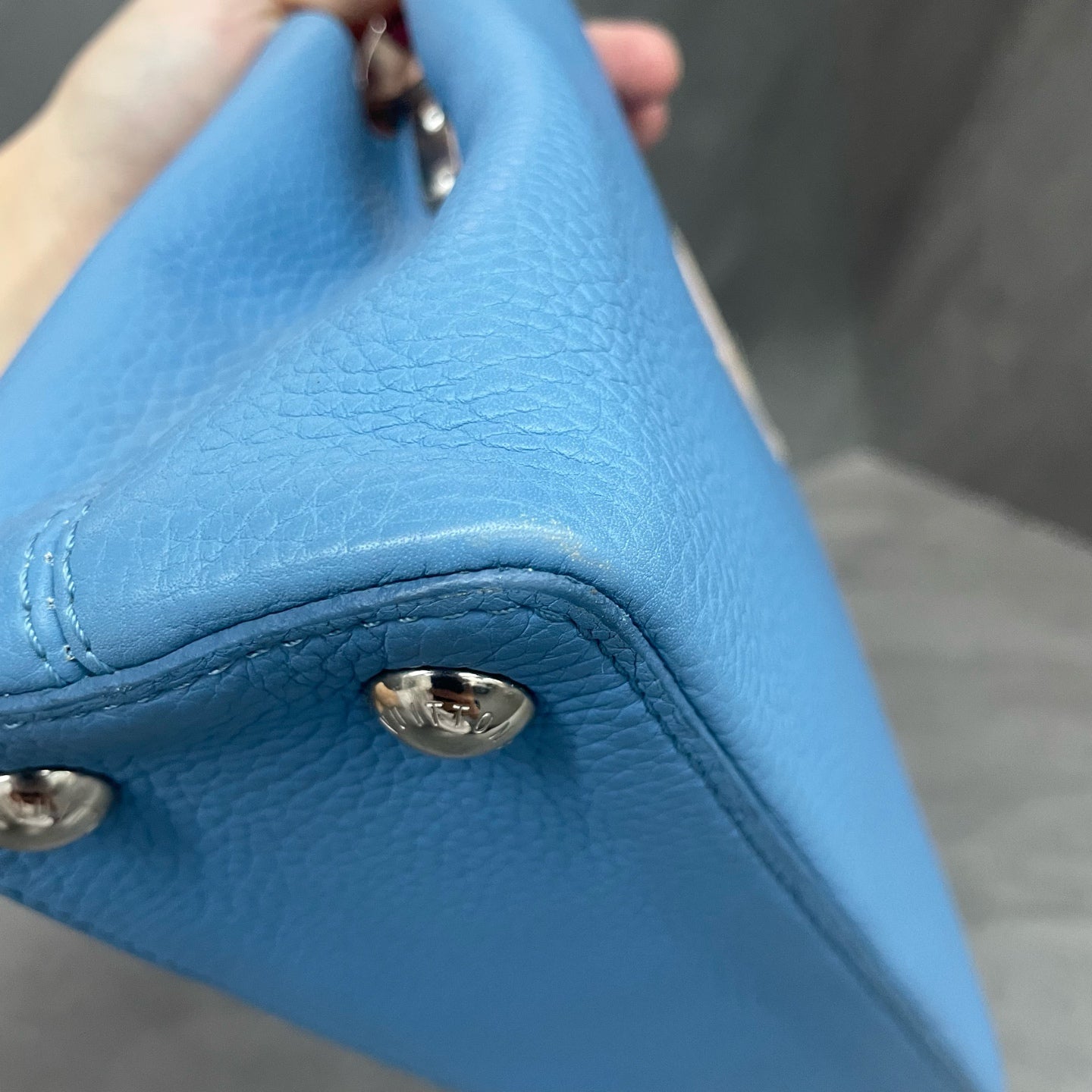 Louis Vuitton Capucines BB Blue with offwhite