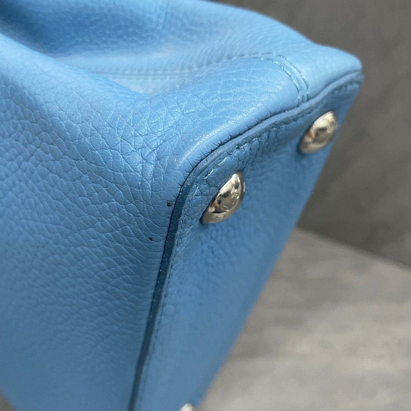 Louis Vuitton Capucines BB Blue with offwhite
