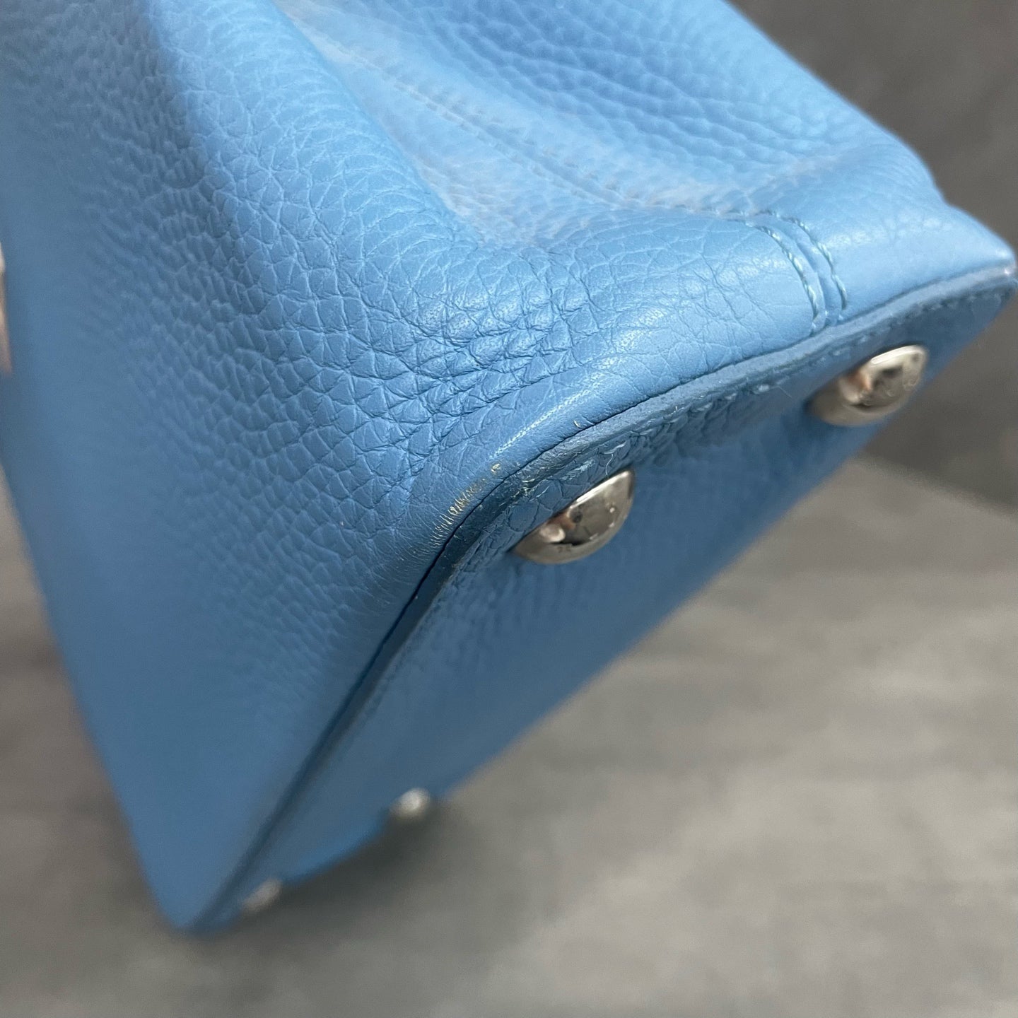 Louis Vuitton Capucines BB Blue with offwhite
