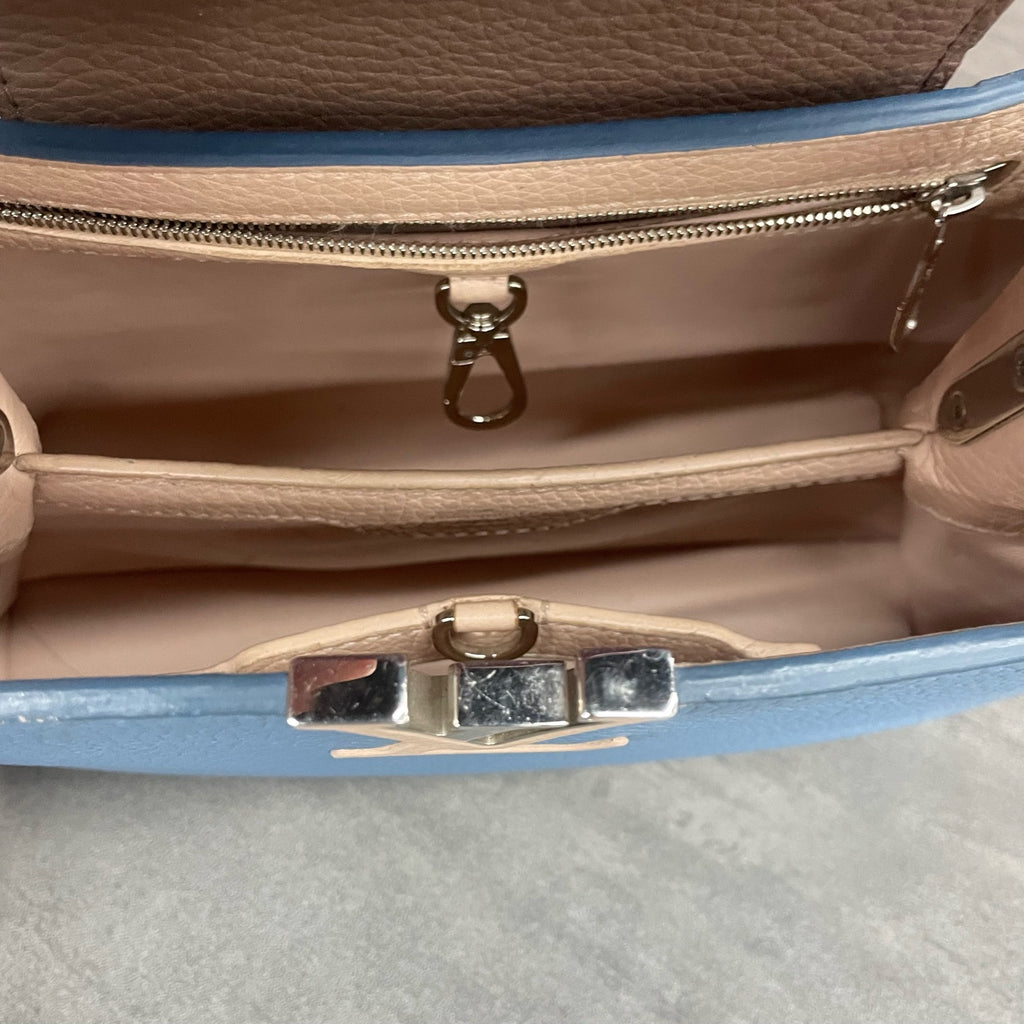 Louis Vuitton Capucines BB Blue with offwhite