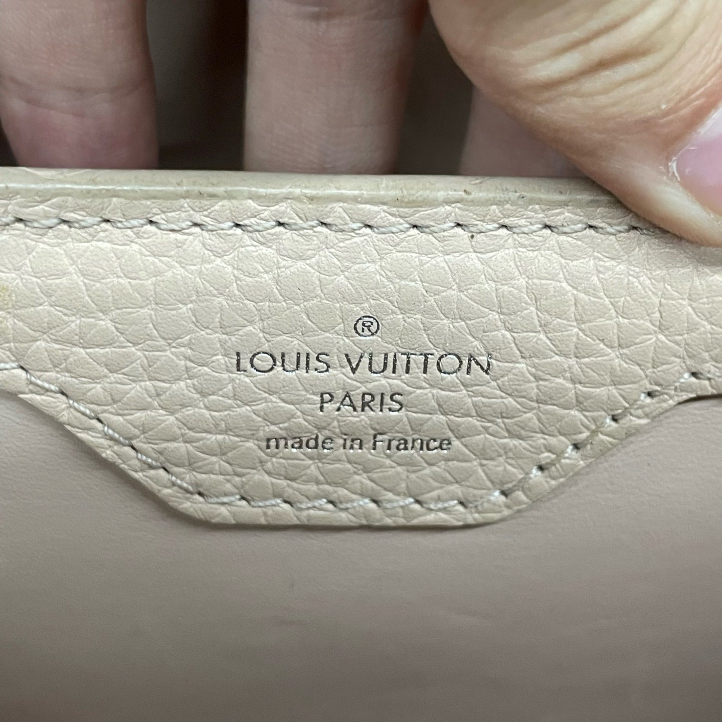 Louis Vuitton Capucines BB Blue with offwhite