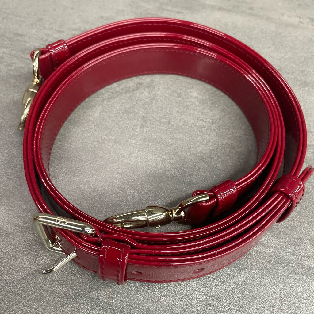 Dior Lady dior middle size patent leather Red