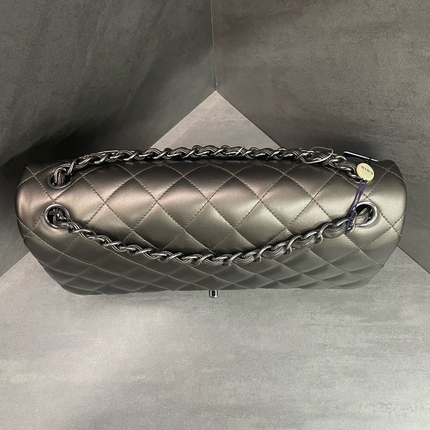 Chanel Classic Flap Sheepskin Jumbo Sliver