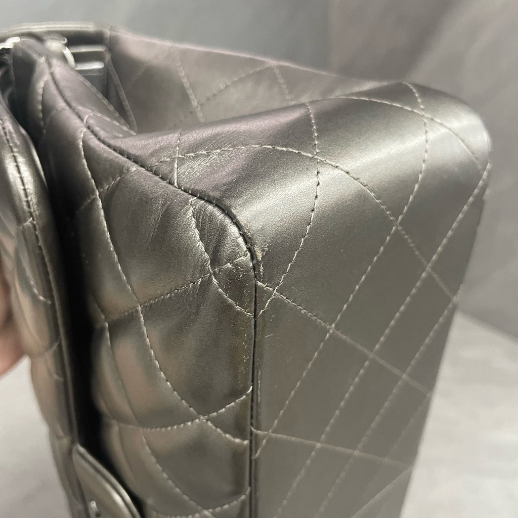 Chanel Classic Flap Sheepskin Jumbo Sliver