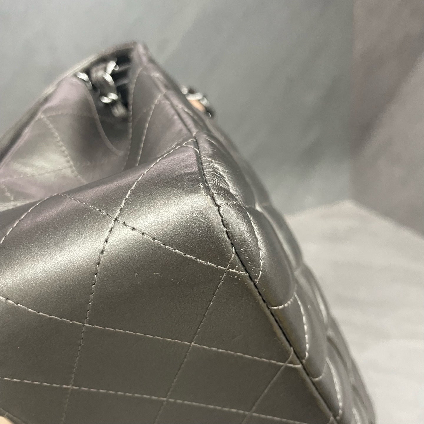 Chanel Classic Flap Sheepskin Jumbo Sliver