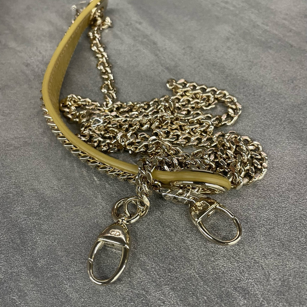 Dior Lady Dior Ostrich skin small size Turmeric