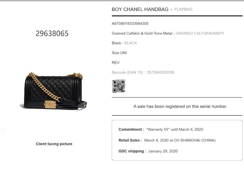 Chanel Leboy Medium-Large size Black-Gold CLAFSKIN