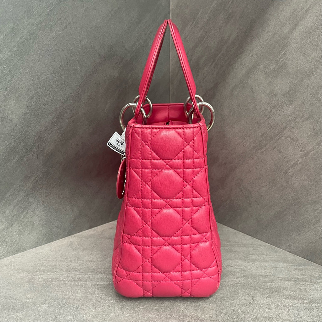 Dior Lady dior sheepskin middle size Pink