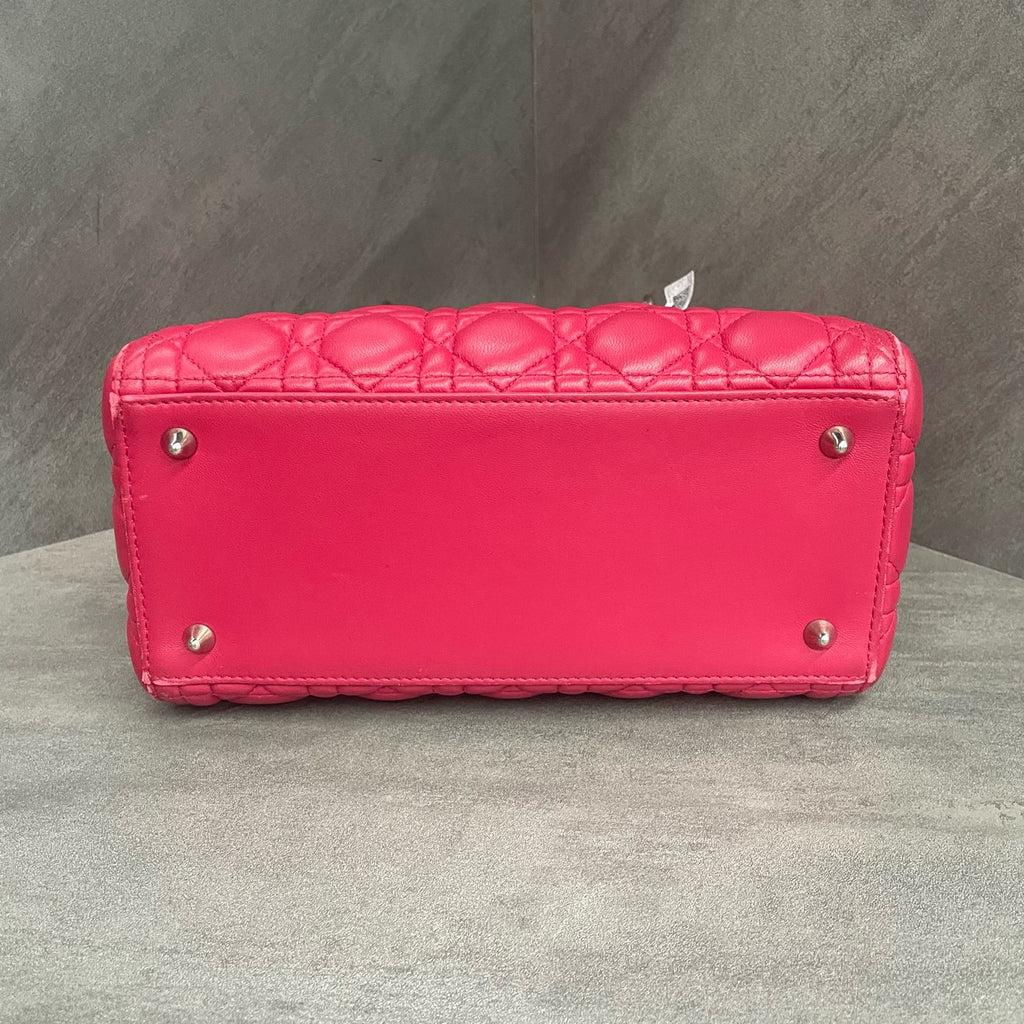 Dior Lady dior sheepskin middle size Pink