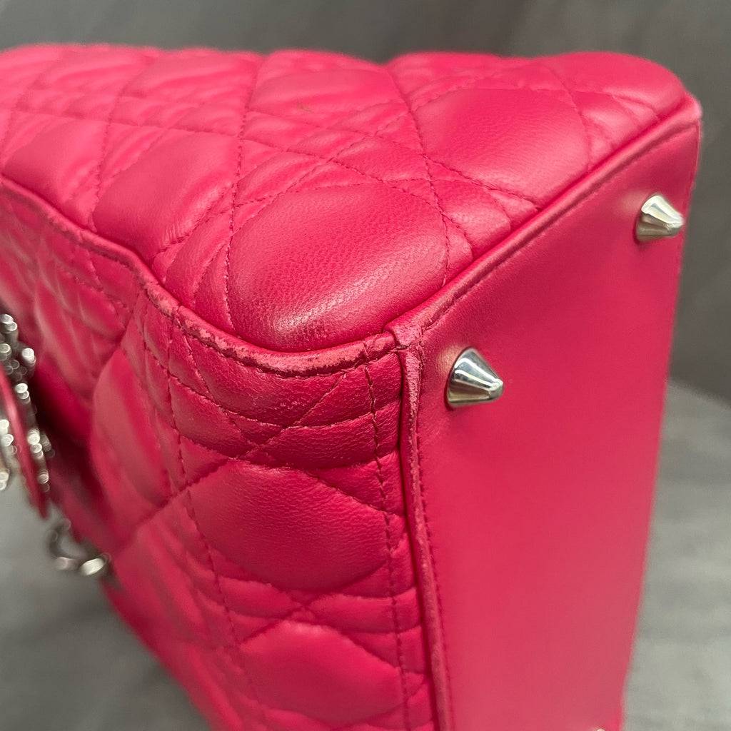 Dior Lady dior sheepskin middle size Pink