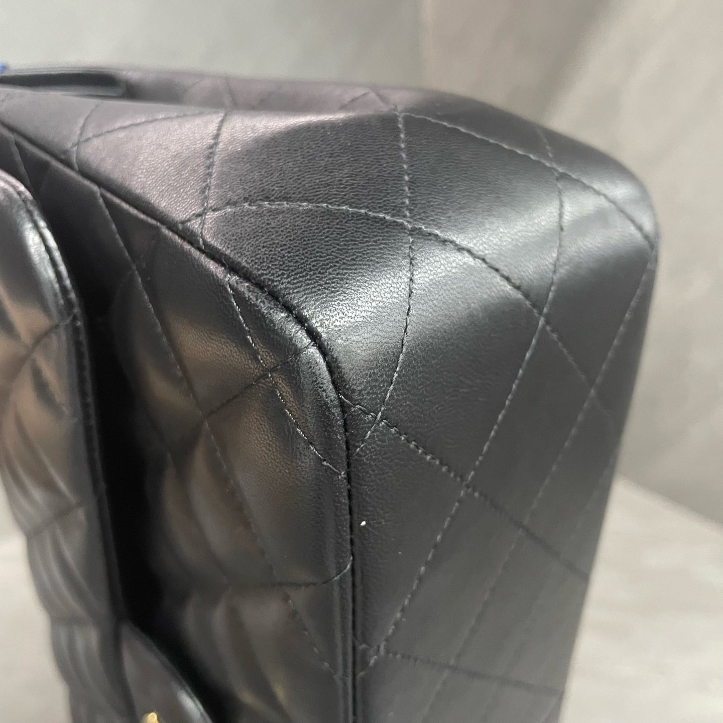 Chanel Classic Flap sheepskin Jumbo Black-Gold