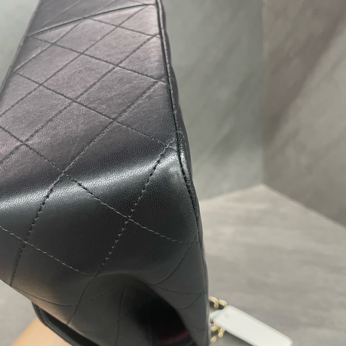 Chanel Classic Flap sheepskin Jumbo Black-Gold