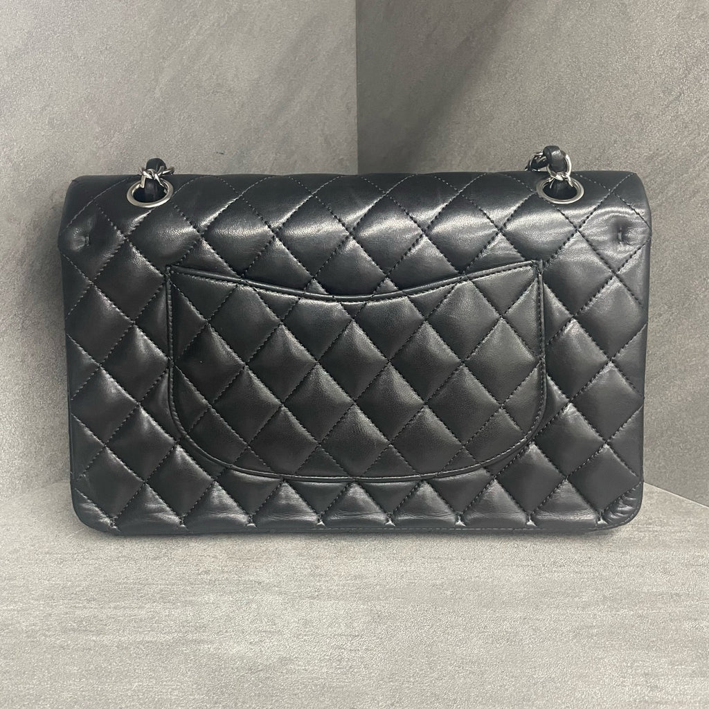 CHANEL Classic Flap Small size Lambskin Black-Sliver