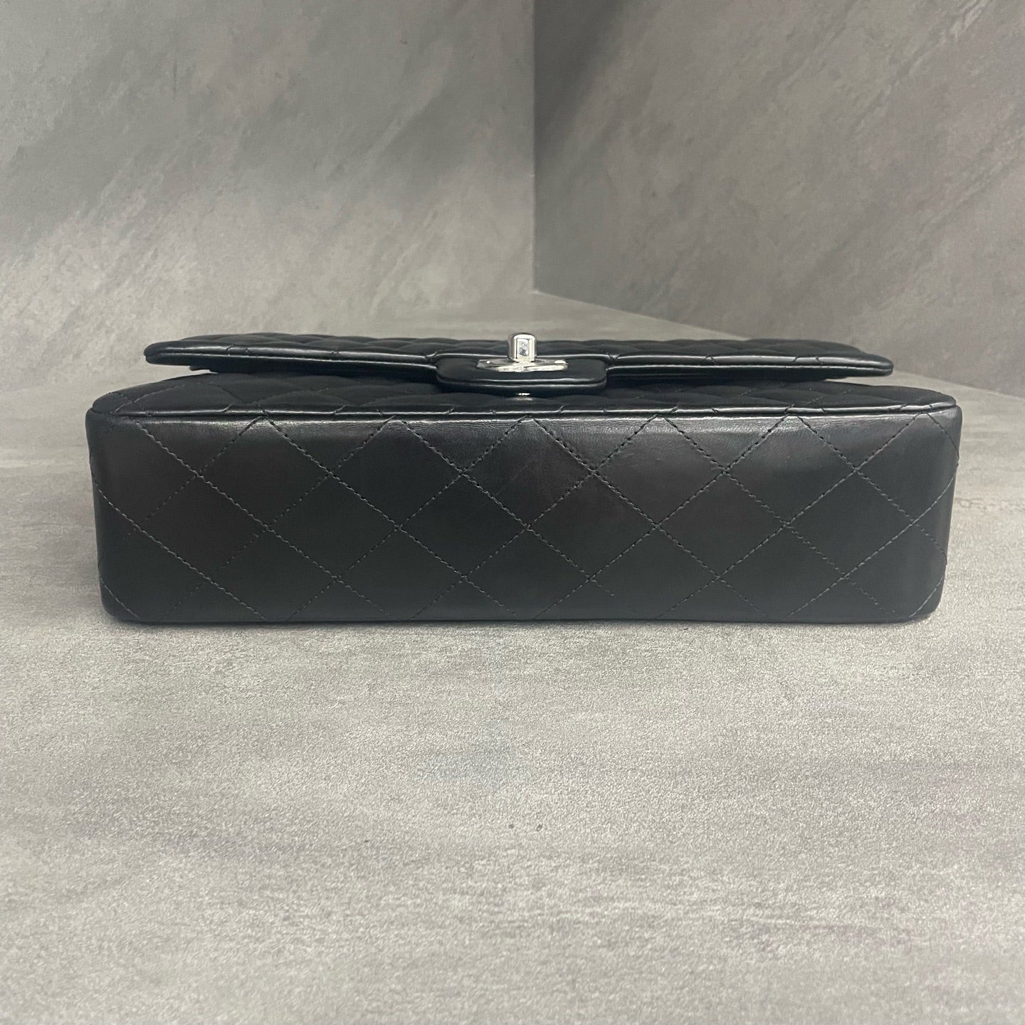 CHANEL Classic Flap Small size Lambskin Black-Sliver