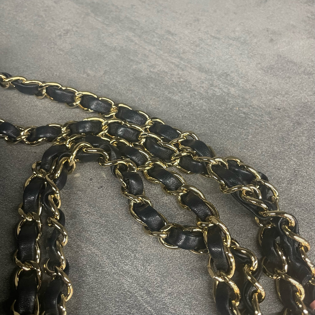 CHANEL Classic Flap Small size Sheepskin Black-Golden