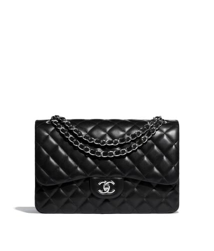 CHANEL Classic Flap JUMBO Lambskin Black-Golden