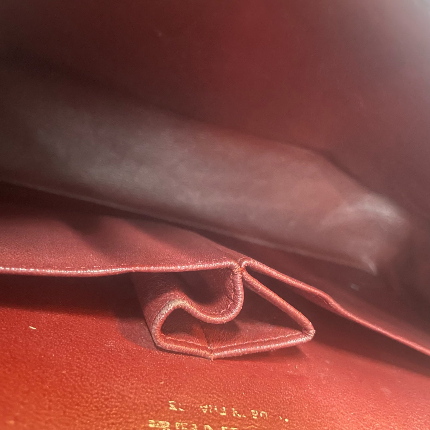 Chanel Classic Flap sheepskin middle size Red-Sliver